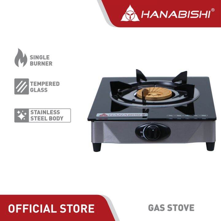 Hanabishi Gas Stove Single Burner Glass Top Panel (GGS100) Lazada PH