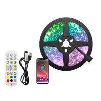 RGB LED Strip 5M SMD5050 30LEDM 24-KEY Remote Bluetooth Music APP Controller USB 5V Flexible Lamp Screen TV Background Lighting