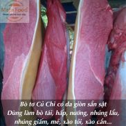 Thịt bò tơ Củ Chi nạc đùi có da 500gr - chế biến món ngon xào, hấp luộc