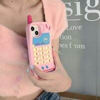 สีชมพูสาวน้อย สามมิติ เคสมือถือสไตล์วินเทจ สำหรับแอปเปิ้ล 14 13 pro 12 11 เคสศัพท์ เพิ่มความหนา ยางนิ่ม เคสป้องกันศัพท์มือถือกันกระแทก