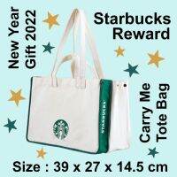 กระเป๋าlสตาร์บัคส์ Starbucks Reward Tote Carry me New Year 2022 Gold Member สตาร์บัค Christmas 2021 คริสต์มาส