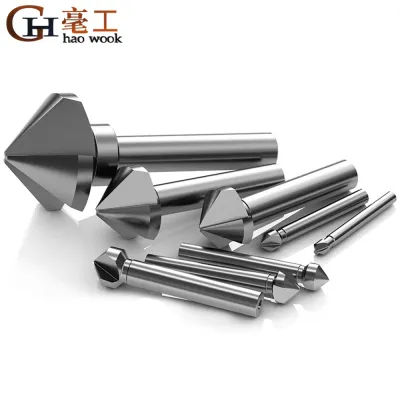 Countersink Drill Bit 4.5-20.5mm High Speed Steel 3 Flute 90 Degrees Chamfering Cutter Wood Metal Hole Drilling Tool