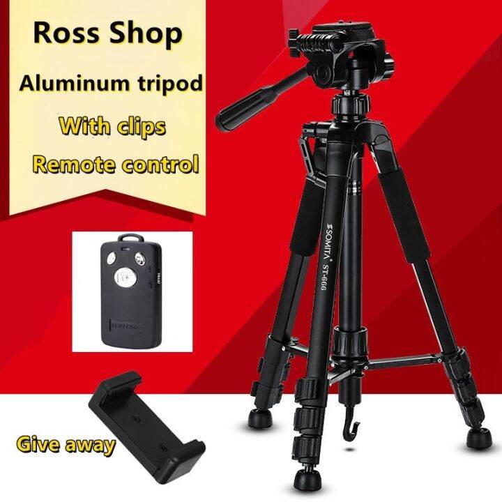 ST666 360 for iOS Smartphone Tripod，Aluminum Stand with Lazada PH