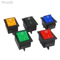 Latching Rocker Switch Power Switch I/O 4 Pins with Light 16A 250VAC 20A 125VAC KCD4