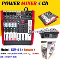 เพาเวอร์มิกเซอร์ (300w+300w) มี Bluetooth USB (Lexsen)Power Mixer LMX-4B 4 Channels ฟรีค่าจัดส่ง?เก็บเงินปลายทางได้