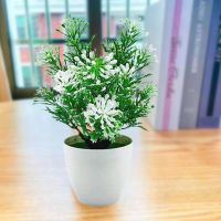 【cw】 WarmHome Artificial Potted of Exquisite Fake Flowers Table Ornaments for