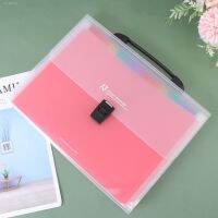 ▥✐ A4 Document Wallet Students Accessories Plastic File Bag High Capacity Folder Multilayer