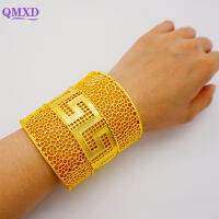 Luxury 24K Dubai Female Big Gold Bangles For Women Wedding Bride celet Bangles African Arab Jewelry Middle East 2022