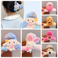 ETIONS Cinnamoroll กิ๊บติดผมรูปหมีสตรอเบอร์รี่ สไตล์เกาหลีแบบ กระต่ายกระต่ายกระต่าย ที่ติดผมรูปการ์ตูน คาวาอิ อะคริลิค คลิปจับปลาฉลามสำหรับเด็ก สาวๆ