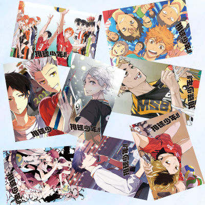 8pcs Haikyuu!! Poster Wallpaper Anime Wall Picture  Hd Poster Dorm Wallpaper Home Decor Gift