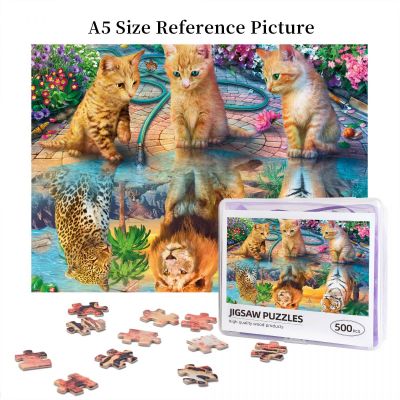 Cats Collection - Kitten Dreams Wooden Jigsaw Puzzle 500 Pieces Educational Toy Painting Art Decor Decompression toys 500pcs