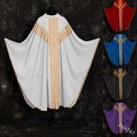 Medieval Retro Ethnic Men Robe Stage Performance Printed Bat Sleeve Religion Robes Gilded Cosplay Costume Plus Size Clothing