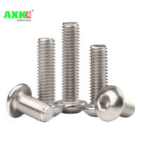 ISO7380 M2 M2.5 M3 M4 M5 M6 M8 304 A2 รอบสแตนเลสหรือสีดำ 10.9 เกรด Hex ซ็อกเก็ตหัวปุ่ม Allen Bolt สกรู-shajit