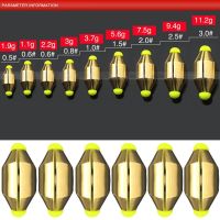 BFBFW 9ชิ้นตัวจมสายแยกน้ำหนักตัวเชื่อมต่อทองแดงจมตะขอทองเหลืองตัวนำตกปลา