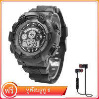 นาฬิกาข้อมือดิจิตอล กันน้ำ Digital Wristwatch รับฟรี  หูฟังแม่เหล็กหูฟังสำหรับการออกกำลัง