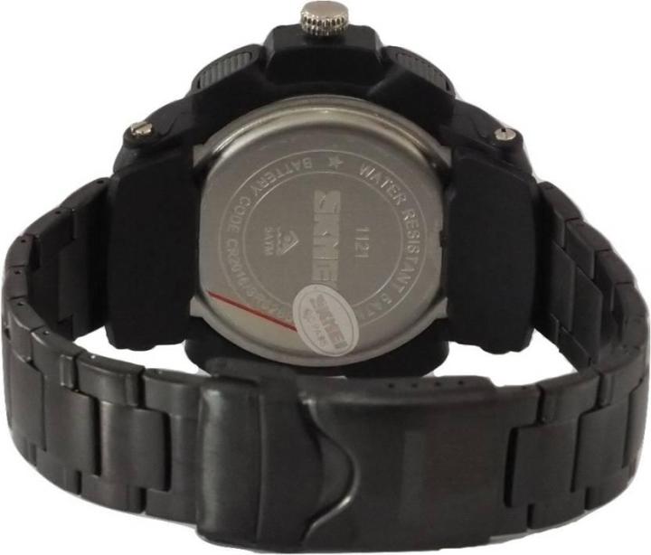 skmei-นาฬิกาข้อมือนาฬิกาผู้ชายนาฬิกานาฬิกาข้อมือสแตนเลส-large-dial-จอแสดงผลคู่-chronograph-1121-ของแท้-100-ส่งเร็ว-ไม่ต้องรอนำเข้า