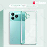 NIWINEE เคสโทรศัพท์นิ่ม TPU ใสสำหรับ Realme C51 NFC เคสกันกระแทกขายดีใสสำหรับในรถยนต์