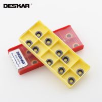 10PCS DESKAR RPMT10T3MOE-JS RPMT08T2MOE RPMT1003MO-TT RPMT1204MOE-JS LF6018 CNC คาร์ไบด์แทรกเครื่องกลึงเครื่องตัดชิ้นส่วนเครื่องมือตัด