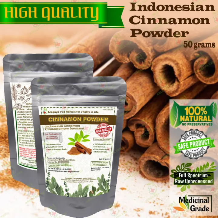 CINNY Single-Serve Ground Cinnamon Packets - 50 Count Pure Indonesian Cinnamon For Coffee, Tea & Smoothies