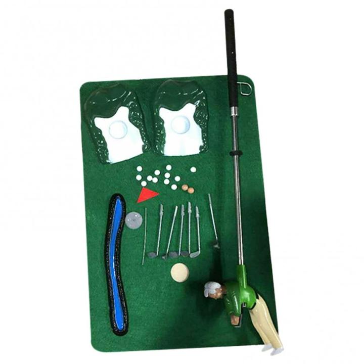 mini-golf-club-doll-set-childrens-games-indoor-parent-child-games-educational-plastic-toys-golf-toys-learning-toys-towels