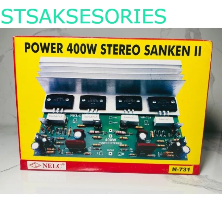 Kit Power Amplifier 400 Watt Stereo NELC N 731 Lazada Indonesia
