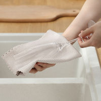 【cw】Newest 10Pcs Kitchen Cleaning Towel Anti-Grease Wiping Rags Absorbable Fish Scale Wipe Cloth Glass Window Dish Cleaning Cloth