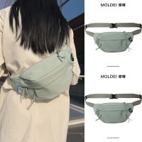 Summer high-end niche all-match mens chest bag womens 2023 new trendy casual sports Messenger tooling pocket 【BYUE】