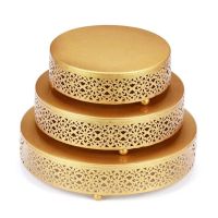 Wedding Cake Stand Decoration Party Mirror Tray Dessert Electroplate Gold Cupc ake Table Home Display Tools Dropshipping