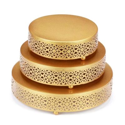 Wedding Cake Stand Decoration Party Mirror Tray Dessert Electroplate Gold Cupc ake Table Home Display Tools Dropshipping