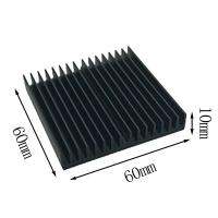 UNI ?Hot Sale?1pcs 60*60*10mm Black Aluminum Radiator Motherboard Chip Heatsink