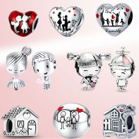 925 sterling silver Married romance charm bead Little girl, boy series Accessories for jewelry Fit Original Bracelet