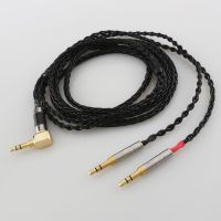 Angled plug 8 Core Headphone Earphone Cable For Denon AH-D600 D7100 Hifiman Sundara Ananda HE1000se HE6se he400i he400se Arya