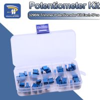 50Pcs/Lot 3296W Multiturn Trimmer Potentiometer Kit High Precision 3296 Variable Resistor 1K 2K 5K 10K 20K 50K 100K 200K 500K 1M