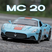 ของเล่นรถ Diecast น้ำหนักเบาและเสียงประกอบรถโลหะผสม,มาเซราติ MC20คอลเลกชันรถ Kids Toys ของขวัญวันเกิด