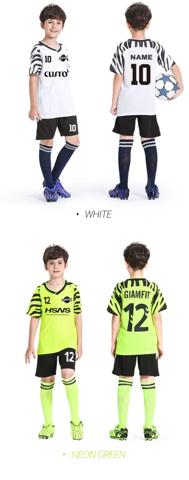 Custom Cheap Boys Football Uniform Youth Kid Blank Football