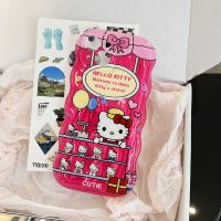 เคสโทรศัพท์การ์ตูนเฮลโลคิตตี้น่ารักสำหรับ iPhone 14 Pro Max ปลอกข้างหลังโทรศัพท์นิ่มกันกระแทกสำหรับ iPhone 13 Pro Max Hello.kitty เคสโทรศัพท์เคสสำหรับ Apple 12 11 Kt. เคสห่อหุ้มแมว