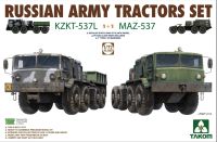 พลาสติก โมเดล ประกอบ  takom สเกล1/72 Russian Army Tractors KZKT-537L &amp; MAZ-537 1+1(1กล้องมี2ตัว)