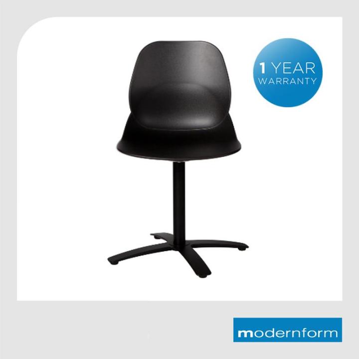 modernform-เก้าอี้เอนกประสงค์-เก้าอี้สัมมนา-เก้าอี้ทำงาน-เก้าอี้จัดประชุม-รุ่น-ct618-สีดำ-บอดี้พลาสติก-น้ำหนักเบาทนทาน-ขาเหล็ก