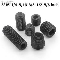 BSW Headless Screw Black 12.9 Inch Hex Socket Socket Socket Head Cheese Head Set Screw 3/16 1/4 5/16 3/8 1/2 5/8 Inch