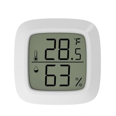 ตัววัดอุณหภูมิความชื้นดิจิตอลมินิจอ Lcd อิเล็กทรอนิกส์ในร่มเครื่องวัดอุณหภูมิเครื่องวัดความชื้นในอากาศภายนอกบ้านสถานีสภาพอากาศความแม่นยำสูง