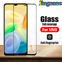 Jingsanc 1 ~ 2ชิ้นสำหรับ VIVO Y16เต็มครอบคลุมกระจก9H ความแข็งป้องกันรอยขีดข่วนฟิล์มป้องกันหน้าจอ