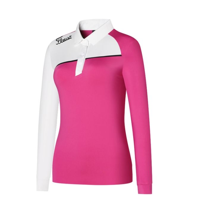 new-golf-ladies-long-sleeved-t-shirt-breathable-quick-drying-sweat-absorbing-polo-shirt-jersey-slim-fit-all-match-golf-clothes-pxg1-taylormade1-southcape-utaa-le-coq-anew