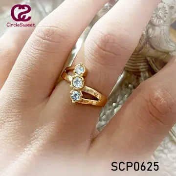 Jual CINCIN PEREMPUAN BUNGA PERMATA AMERICAN DIAMOND EKA SWASA