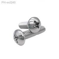 10/100pcs UNC 2 -56 4 -40 6 -32 8 -32 10 -24 12 -24 US Coarse Thread 304 Stainless Steel Cross Round Phillips Pan Head Screw