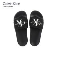 Calvin Klein รองเท้าแตะแบบสวมผู้ชาย SS23 รุ่น YM00061 BDS ทรง SLIDE - สีดำ wpl