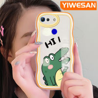 YIWESAN เคส V20เคสสำหรับ Honor โปร V30การ์ตูนจระเข้น้อยน่ารักแฟชั่นขอบคลื่นสีสันสดใสเคสซิลิโคนเคสโทรศัพท์แบบใสกันกระแทกเคสโปร่งใสป้องกันเลนส์กล้อง