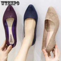 WTEMPO ผู้หญิงฤดูร้อน Outwear แฟชั่นเกาหลี Baotou Jelly รองเท้าเดี่ยวกลางส้นหนา Anti Slip ปากตื้น Casual Beach Shoes