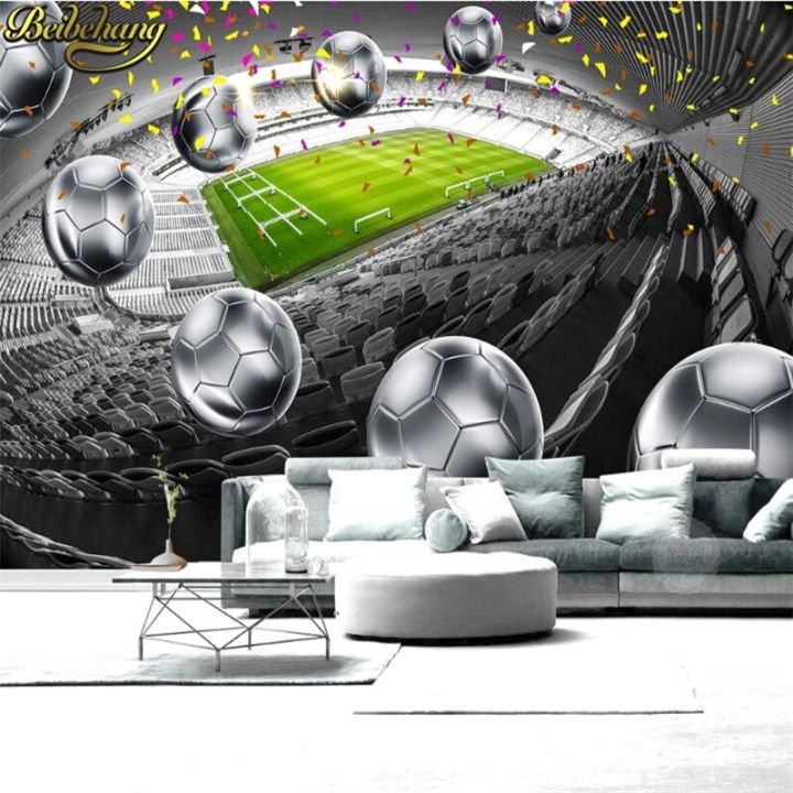 สติกเกอร์วอลล์เปเปอร์ผนังจิตรกรรมฝาผนัง-beibehang-ภาพที่กำหนดเอง-hd-สนามฟุตบอลสูง3d-ฉากหลังตกแต่งภาพวาด-papel-de-parede