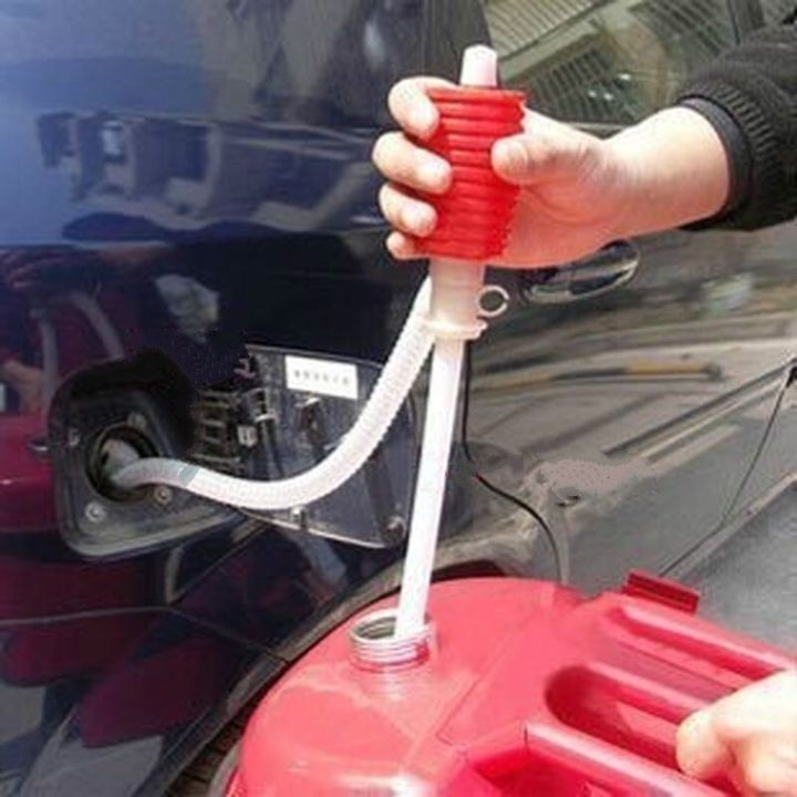 กาลักน้ำสำหรับรถยนต์รถมอเตอร์ไซค์แบบใช้มือเปลี่ยนถ่ายแก๊สของเหลวสายดูดน้ำ-น้ำมันด้วยมือใช้น้ำมันน้ำปั๊มแบบใช้มือได้