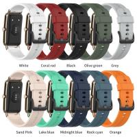 Silicone Strap For Huawei Watch Fit Mini Watch Wristband Sports Replacement Wristband 10 Colors Smart Accessories  For Huawei LED Strip Lighting